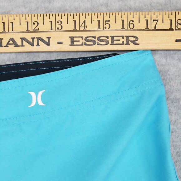 Hurley Board‎ Shorts Mens 34 Bright Blue Skater 00s y2k Surf Cargo - Picture 5 of 6